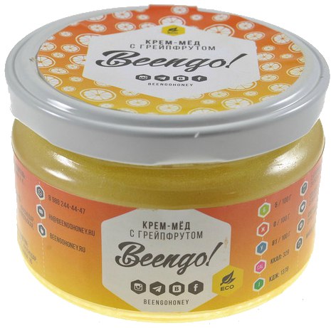 Крем-мед Beengo! с грейпфрутом