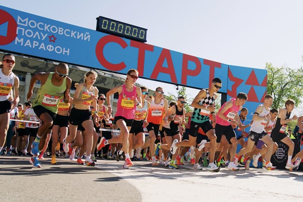 Поддержка московского полумарафона