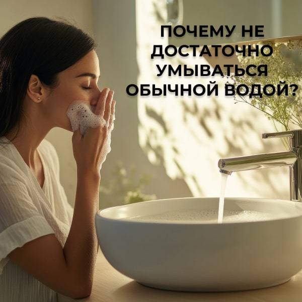 Почему не достаточно умываться обычной водой?