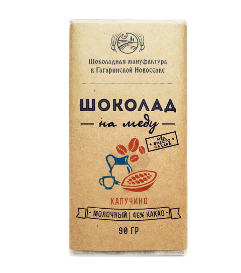 Шоколад на меду молочный (46% какао) "Гагаринские Мануфактуры"
