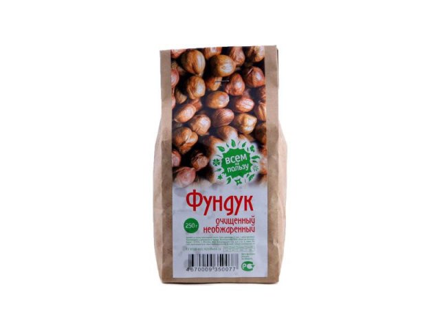 Фундук очищенный "Всем на пользу"