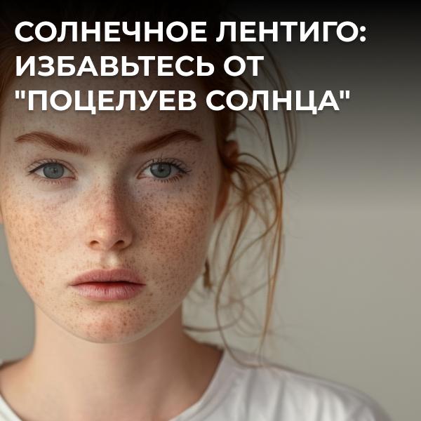 Солнечное лентиго: избавьтесь от "поцелуев солнца"