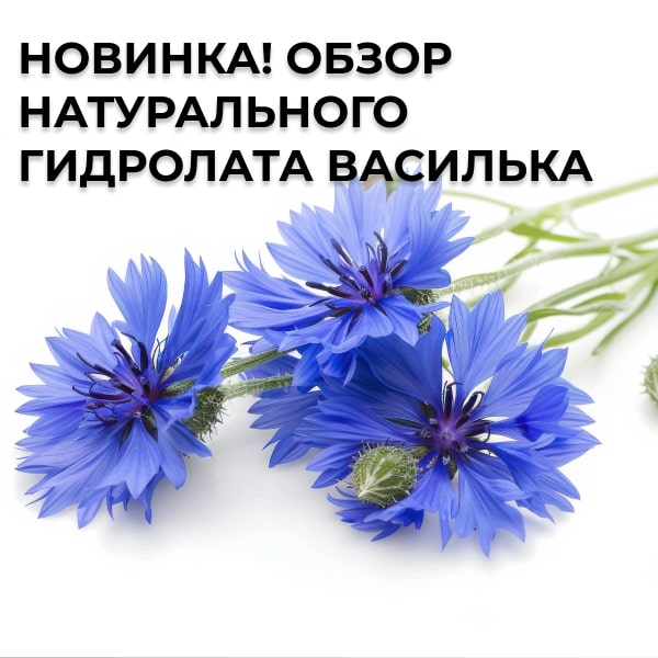 Новинка! Обзор натурального гидролата василька