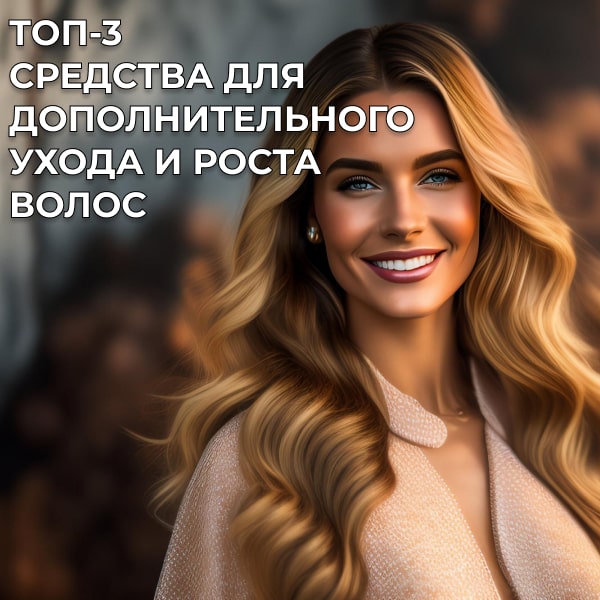 Топ-3 средства для дополнительного ухода и роста волос