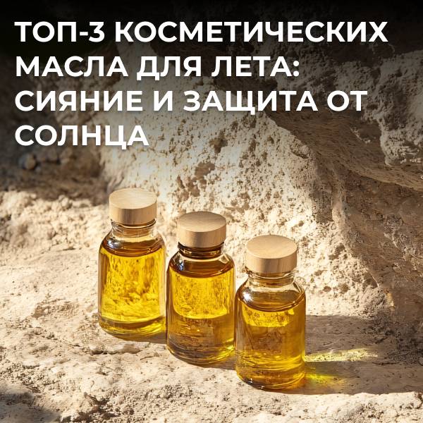 Топ-3 косметических масла для лета: сияние и защита от солнца